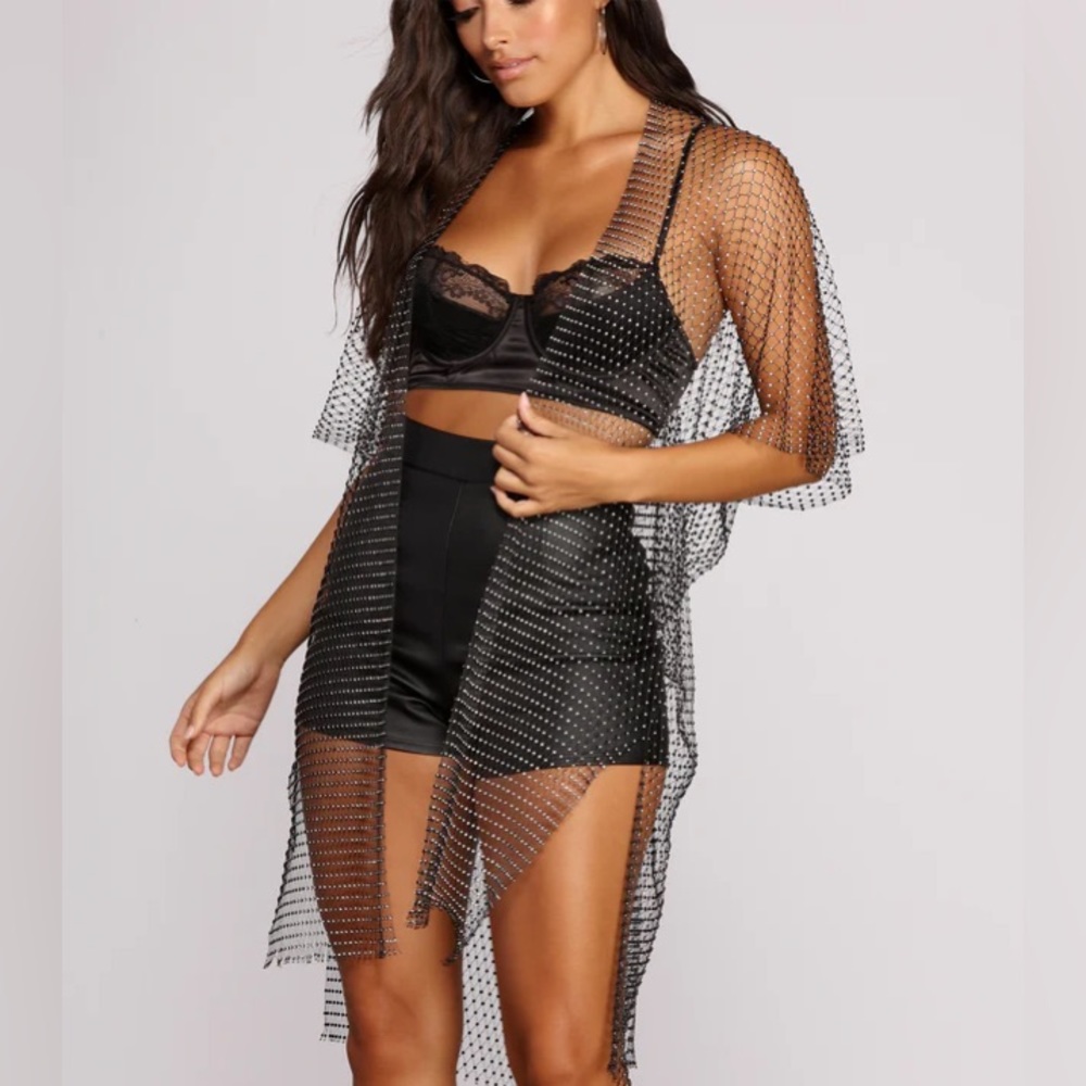 Rhinestone Kimono